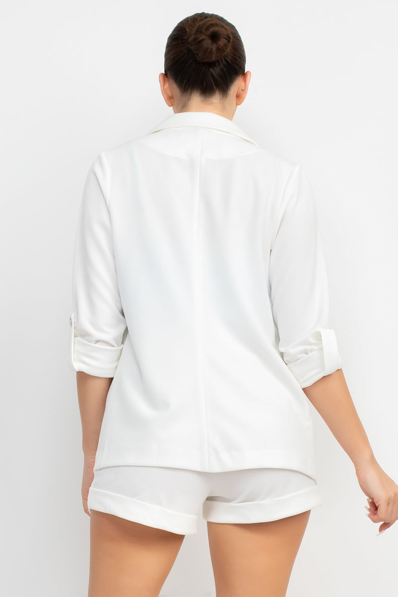 Roll-up Quarter Sleeve Jacket