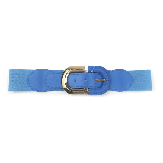 Oval Buckle Elastic Belt