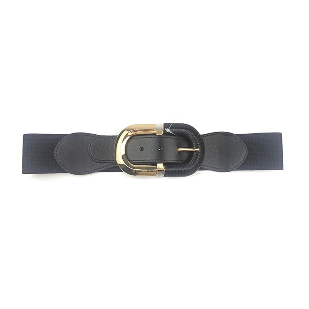 Oval Buckle Elastic Belt