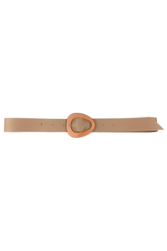 Smooth Oval Buckle Belt