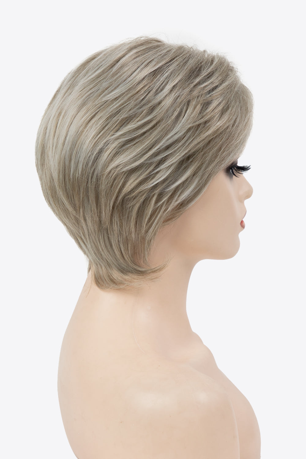 Full Machine Made Short Layered Wigs 4''